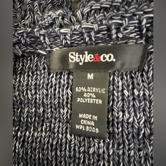 Style and Co. Open front boho cardigan jacket. - Picture 7 of 9